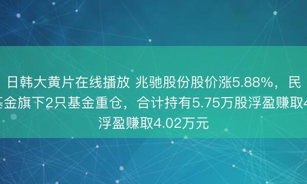 日韩大黄片在线播放 兆驰股份股价涨5.88%，民生加银基金旗下2只基金重仓，合计持有5.75万股浮盈赚取4.02万元