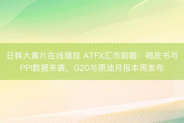 日韩大黄片在线播放 ATFX汇市前瞻：褐皮书与PPI数据来袭，G20与原油月报本周发布