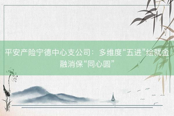平安产险宁德中心支公司：多维度“五进”绘就金融消保“同心圆”