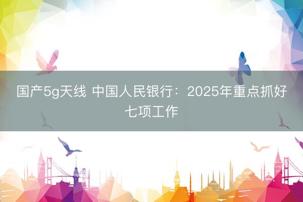 国产5g天线 中国人民银行：2025年重点抓好七项工作